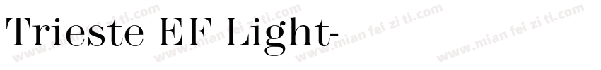 Trieste EF Light字体转换